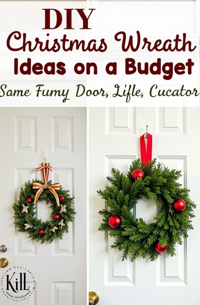 DIY Christmas Wreath Ideas on a Budget