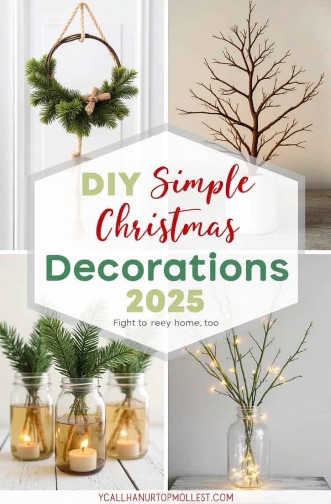 DIY Simple Christmas Decorations: Creative and Personal