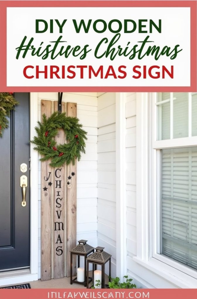 DIY Wooden Christmas Sign