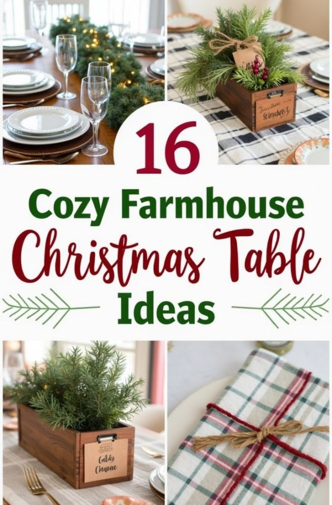 Elegant Christmas Table Setting with Gold and White Accents