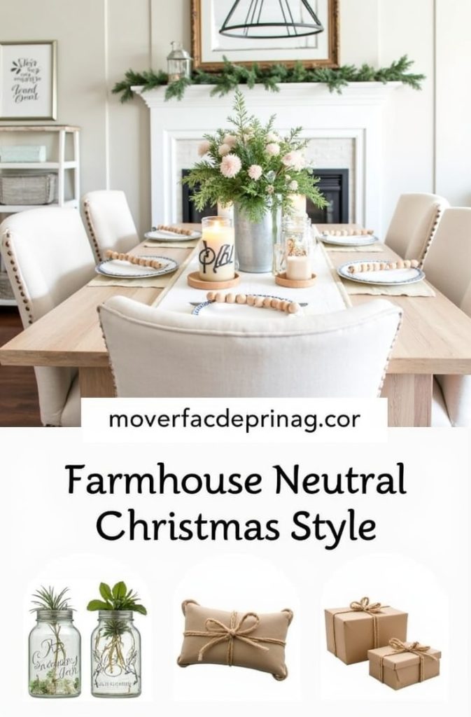 Farmhouse Neutral Christmas Style 🪵