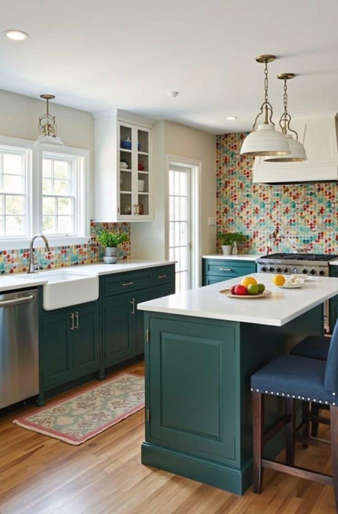 Gray-Beige Walls with Bold Accent Pieces