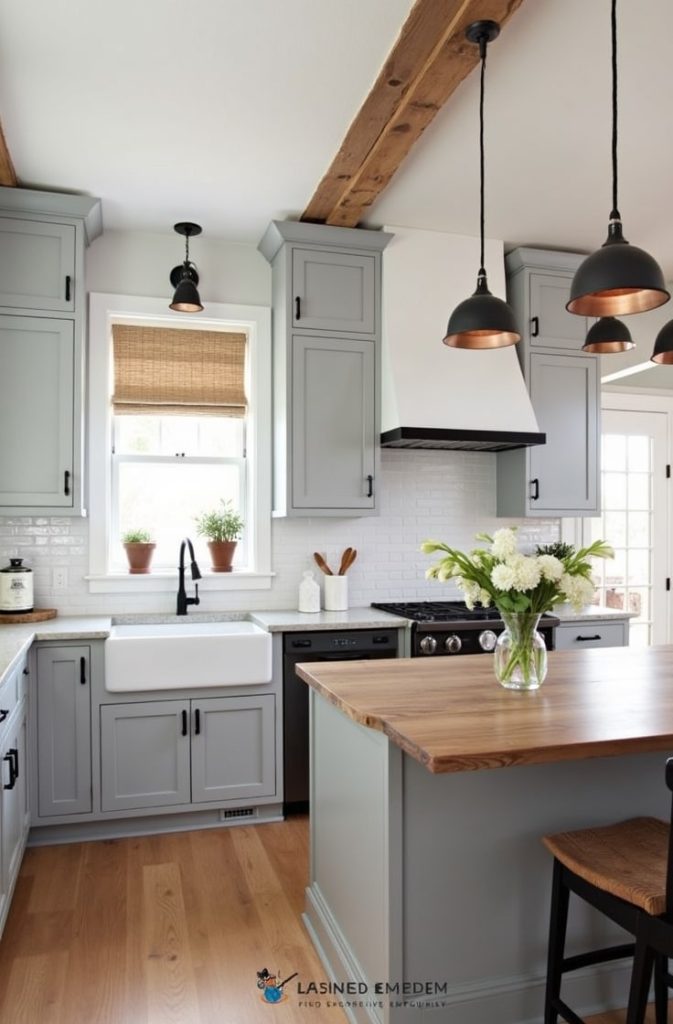 Gray Cabinet Makeover with Minimalist Touches