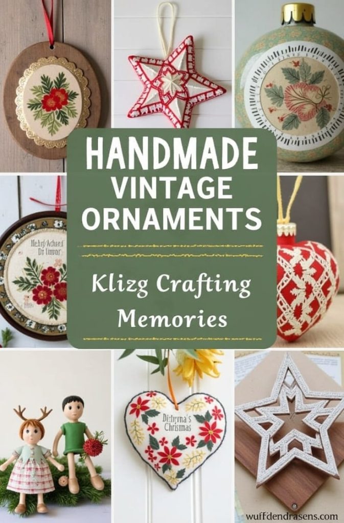 Handmade Vintage Ornaments: Crafting Memories