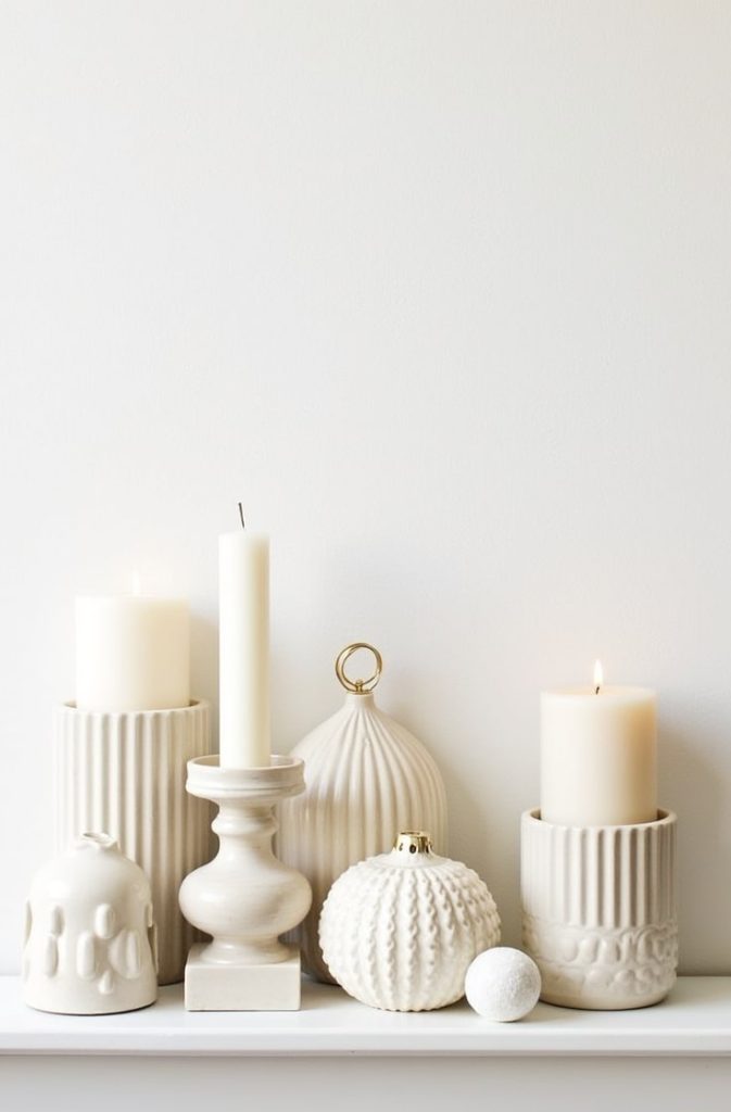Incorporate White and Beige Christmas Decor Accents 🤍