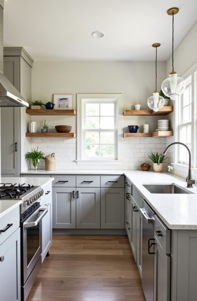 Kitchen Color Combinations with Agreeable Gray