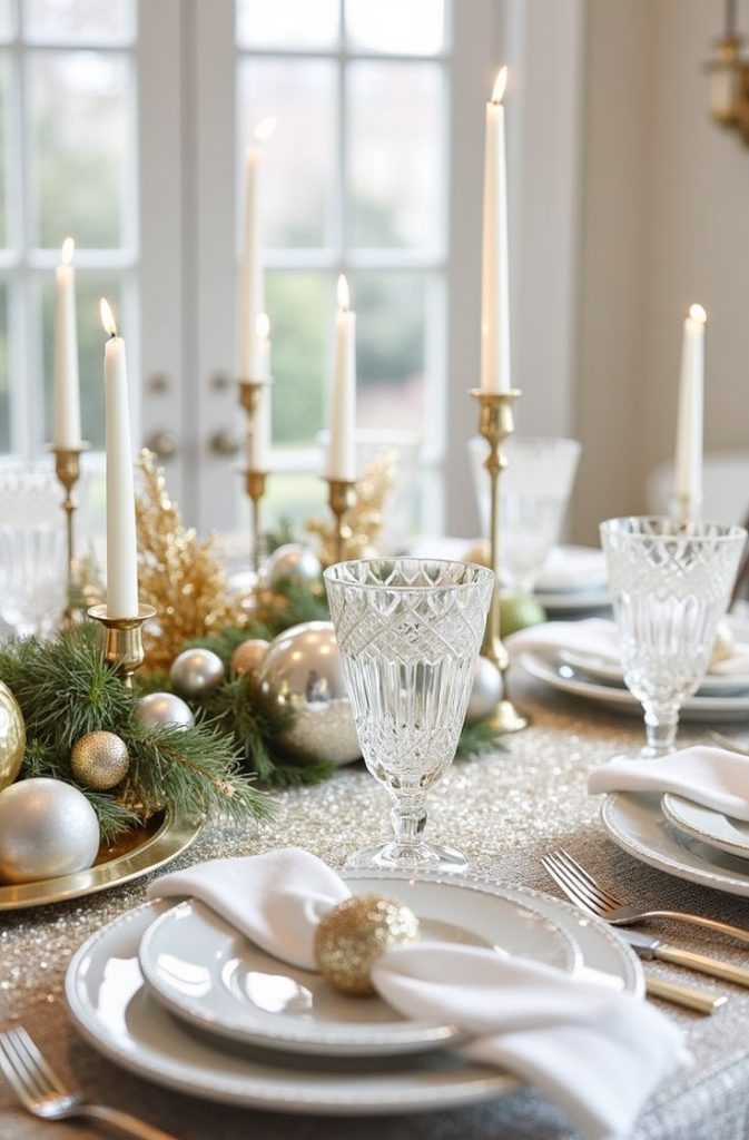 Minimalist Christmas Table Decorations