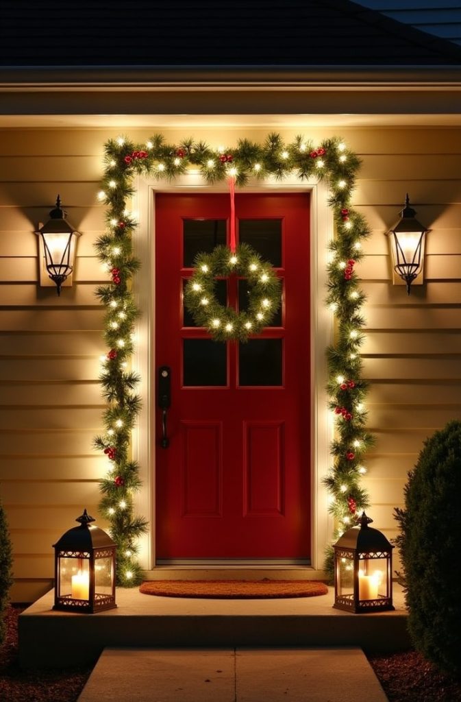 Outdoor Holiday Welcome Setup