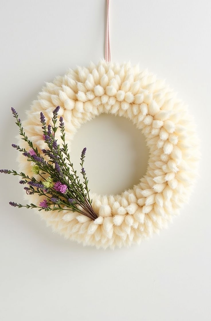 Pampas Grass Christmas Wreath-min