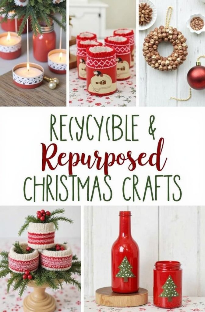 Recycled and Repurposed Christmas Crafts
