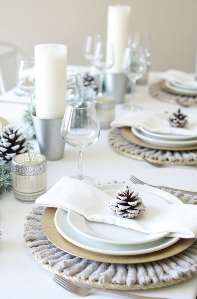 Red and Gold Traditional Christmas Table Decor