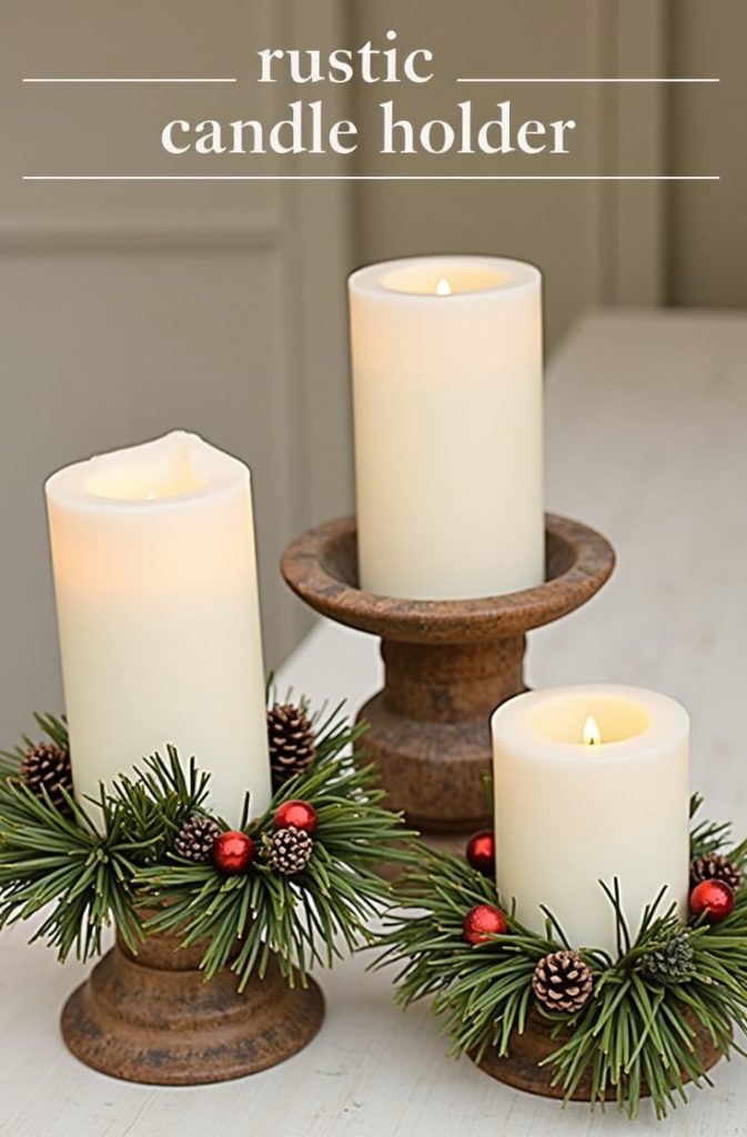 Rustic Candle Holders