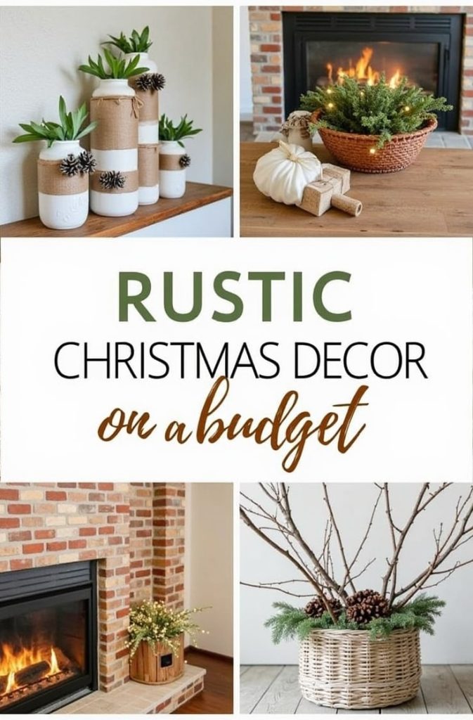 Rustic Christmas Decor on a Budget