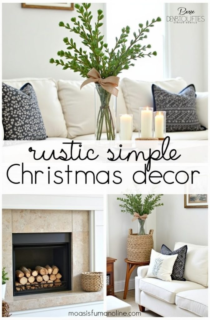 Rustic Simple Christmas Decor: Nature’s Warmth Indoors