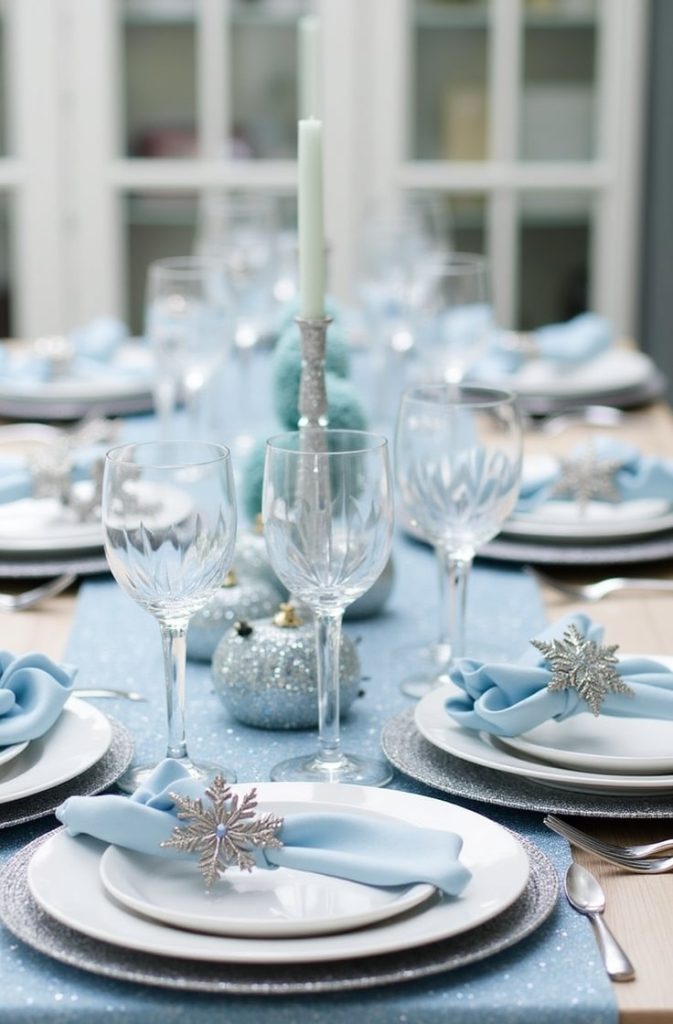 Scandinavian Christmas Table Setting