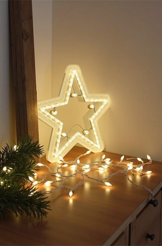 Simple String Light Decor: Twinkling Warmth