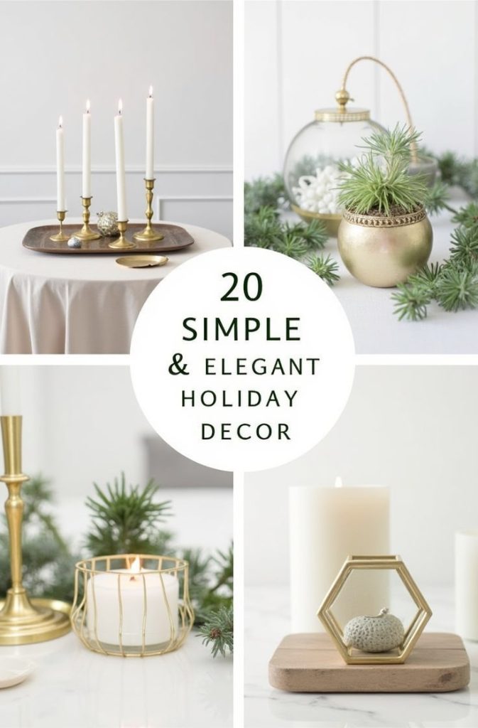 Simple and Elegant Holiday Decor: Timeless and Serene