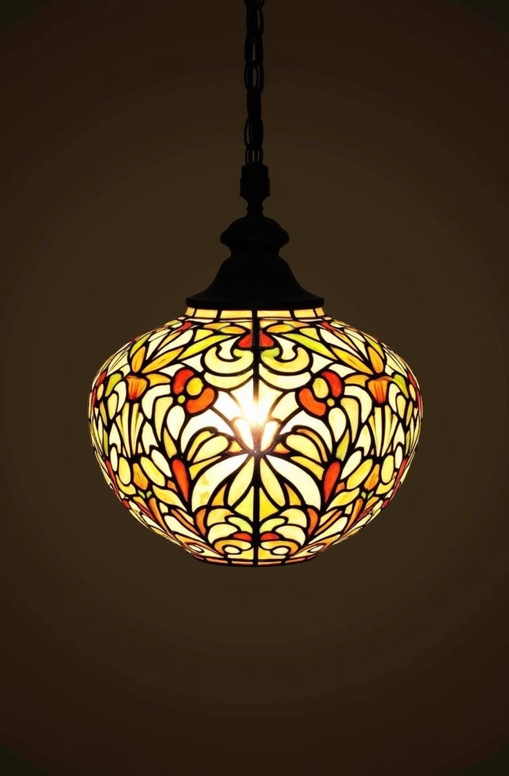 Stained Glass Fixtures for Artistic Cottage Charm-min