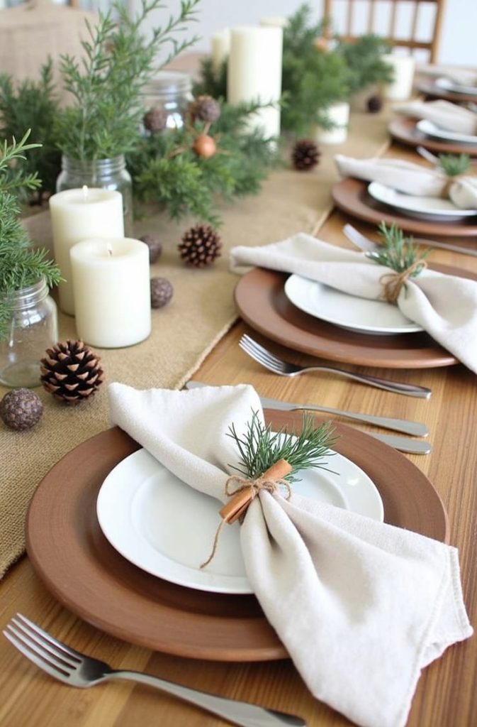 Traditional Christmas Table Styling