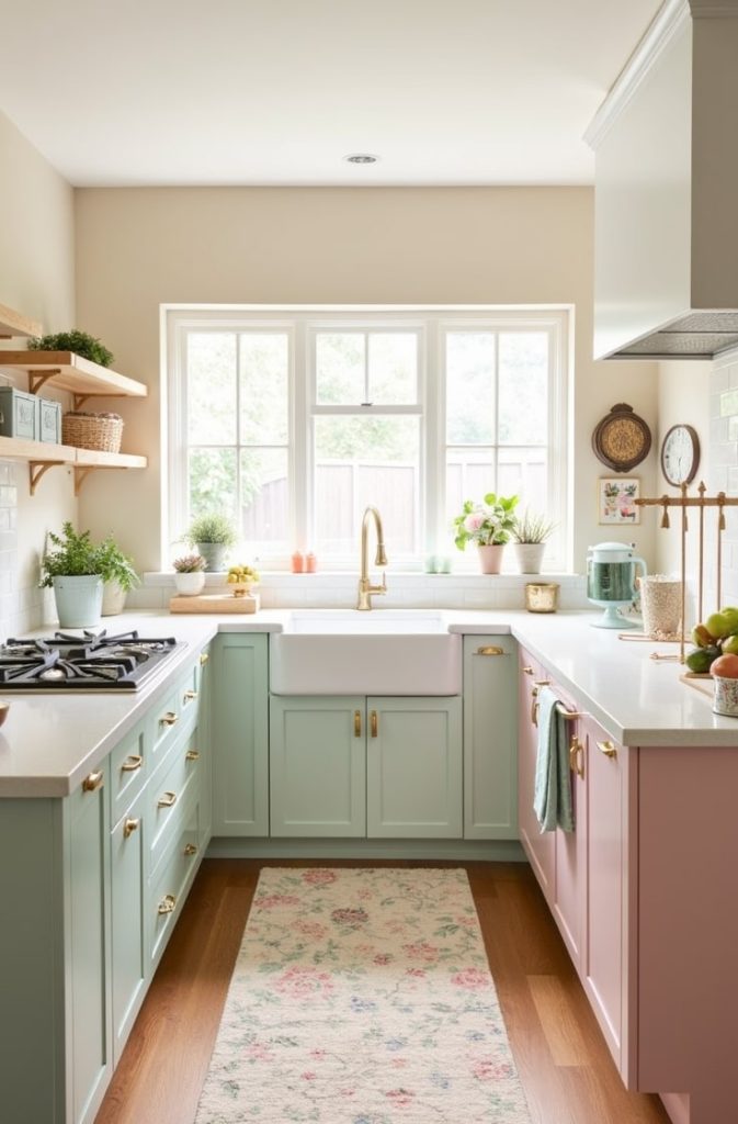 Warm Beige with Pastel Accents