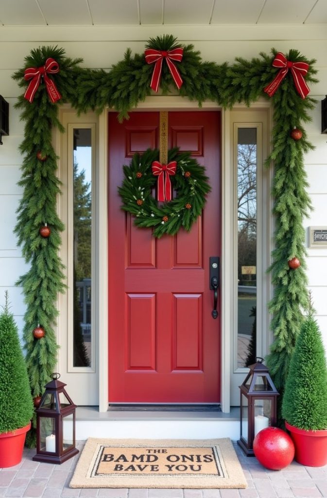 Welcoming Holiday Entryway