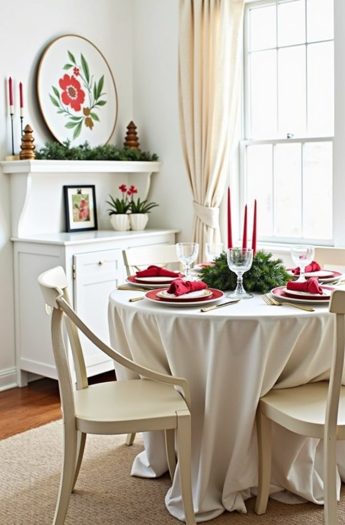 White Christmas Tablescape