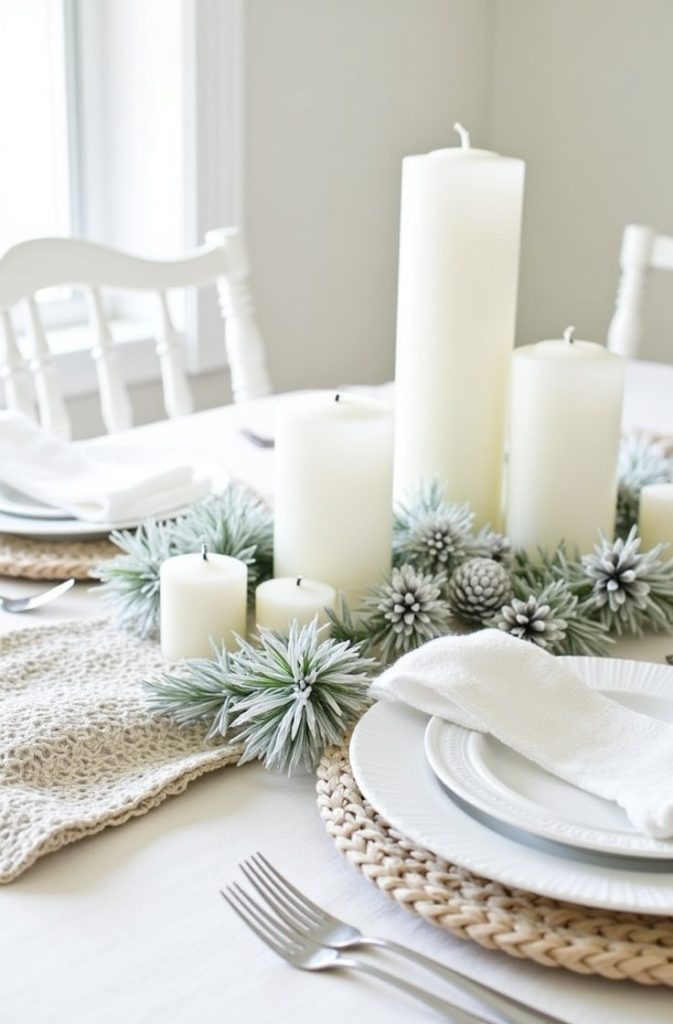 Winter Wonderland Table Setting