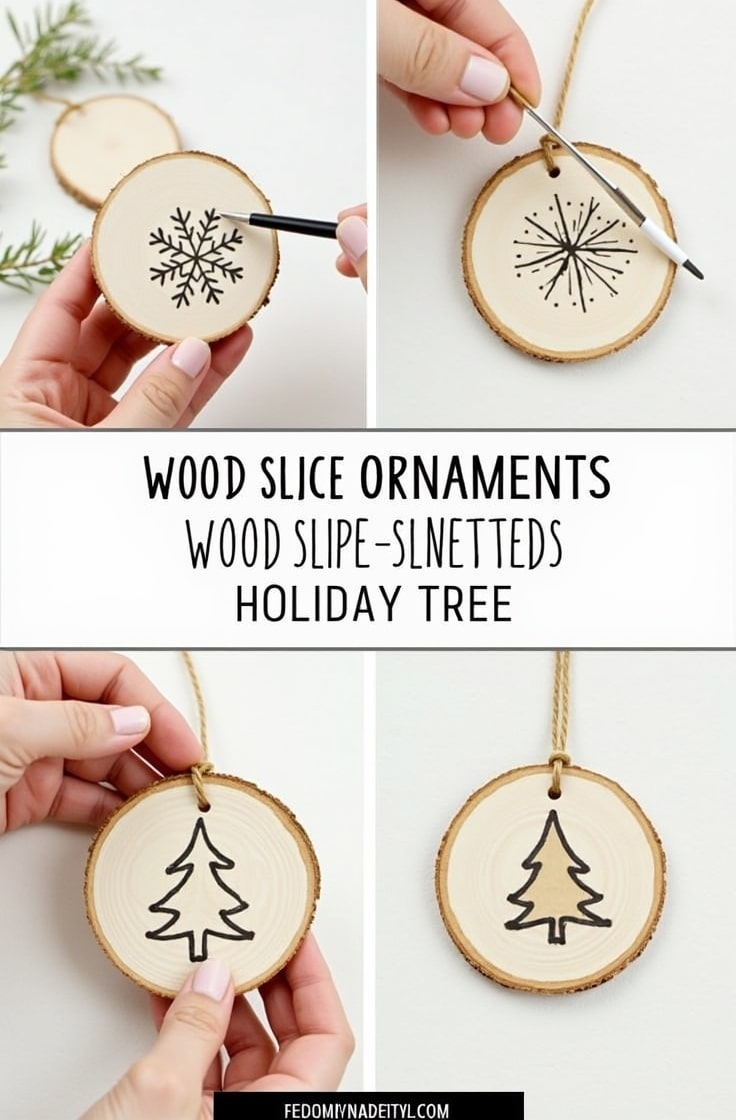 Wood Slice Ornaments-min