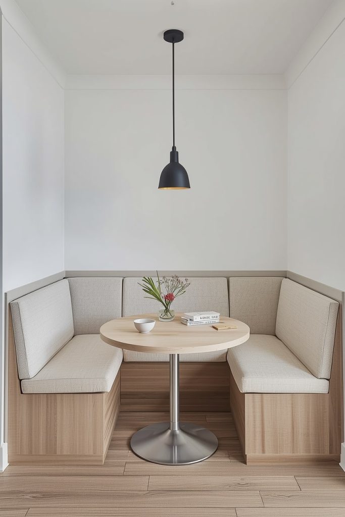 A Modern Banquette for Sleek, Minimal Kitchens
