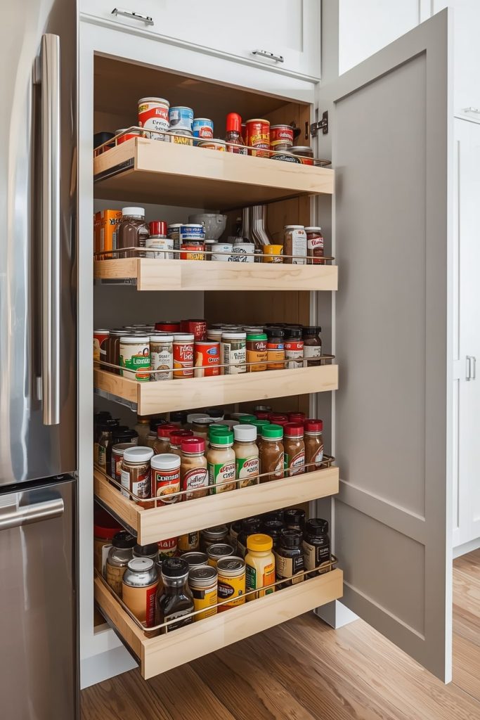 Add Glass-Front Cabinets to Create Depth