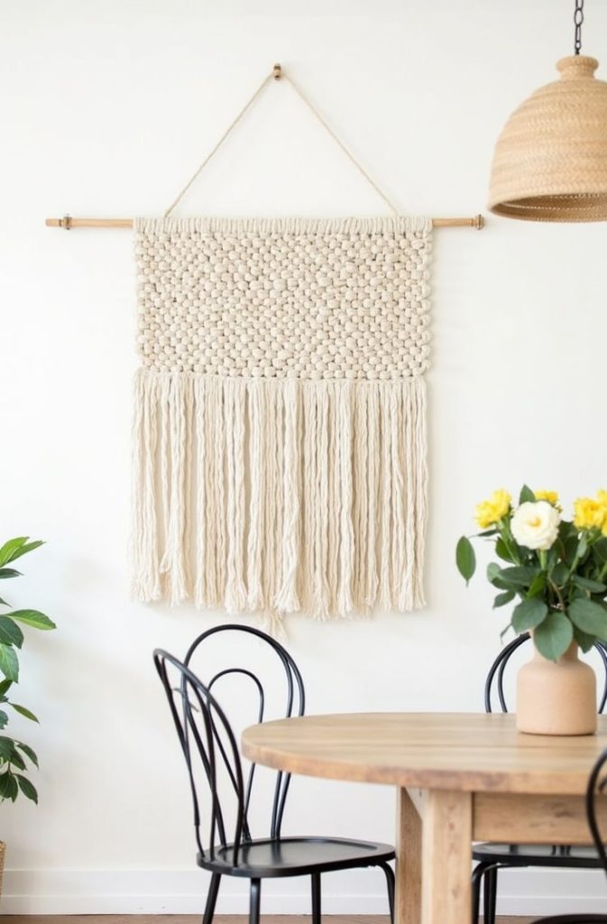 Add Macramé and Textile Wall Art for Texture