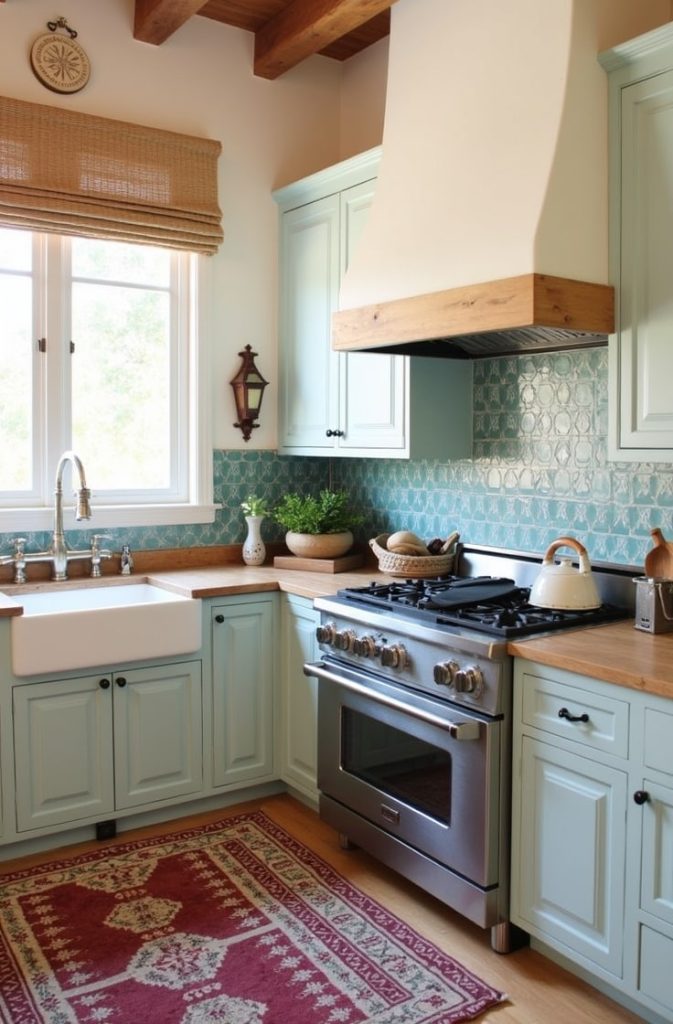 Add Southwestern Patterns with Tiles or Textiles