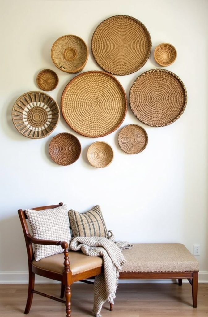 Create a Display of Wicker and Basket Wall Art