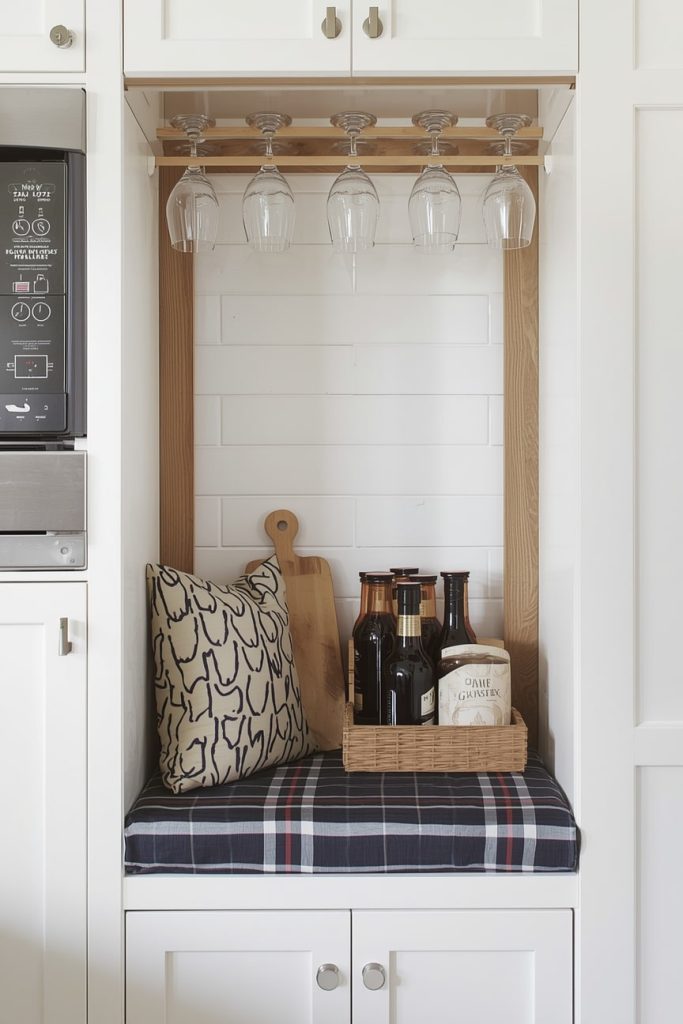Create a Kitchen Nook With a Hidden Sliding Rack
