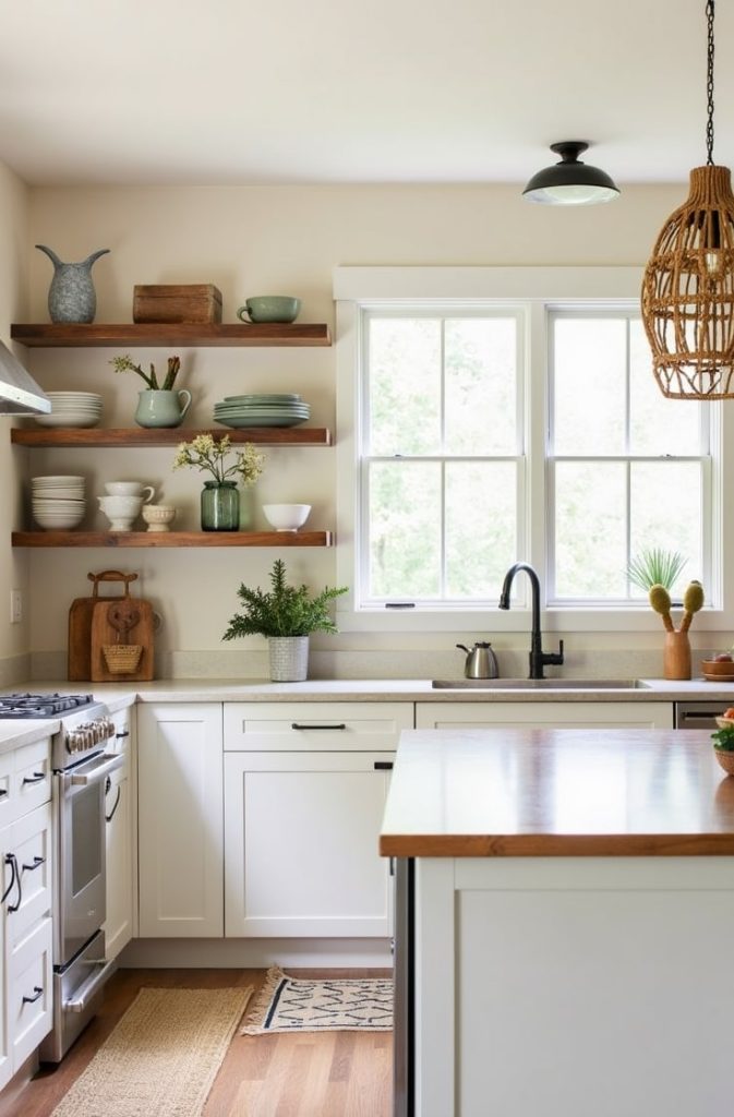 Create an Open Concept Western Boho Kitchen Layout