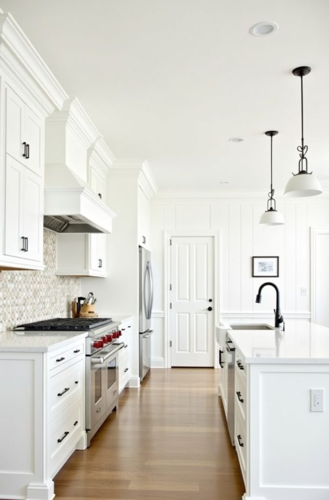  Crisp White Walls for a Seamless Look