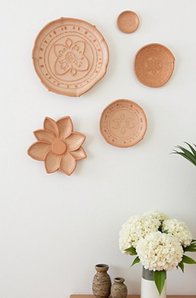 Display Handmade Ceramic or Clay Wall Pieces