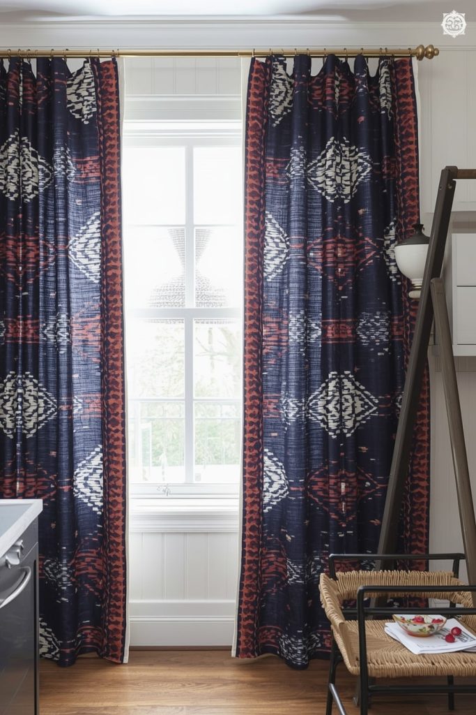 Eclectic Tribal Print Curtain Ideas