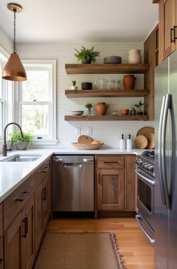 Embrace a Rustic Boho Kitchen Style with Reclaimed Wood