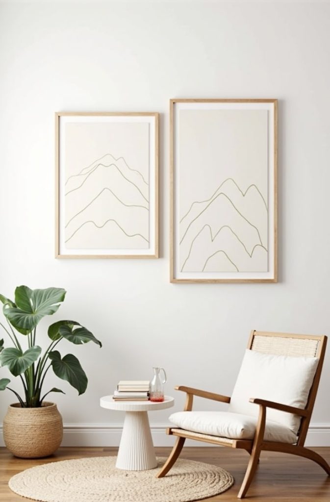 Hang Canvas and Linen Prints for Subtle Sophistication