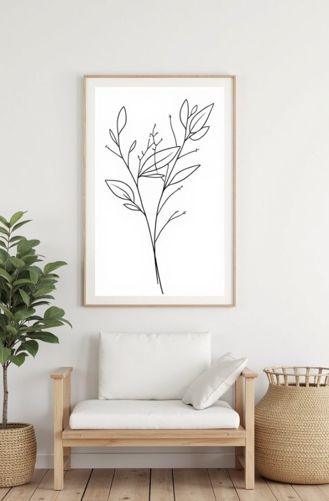 Incorporate Line Art for a Minimal Boho Look