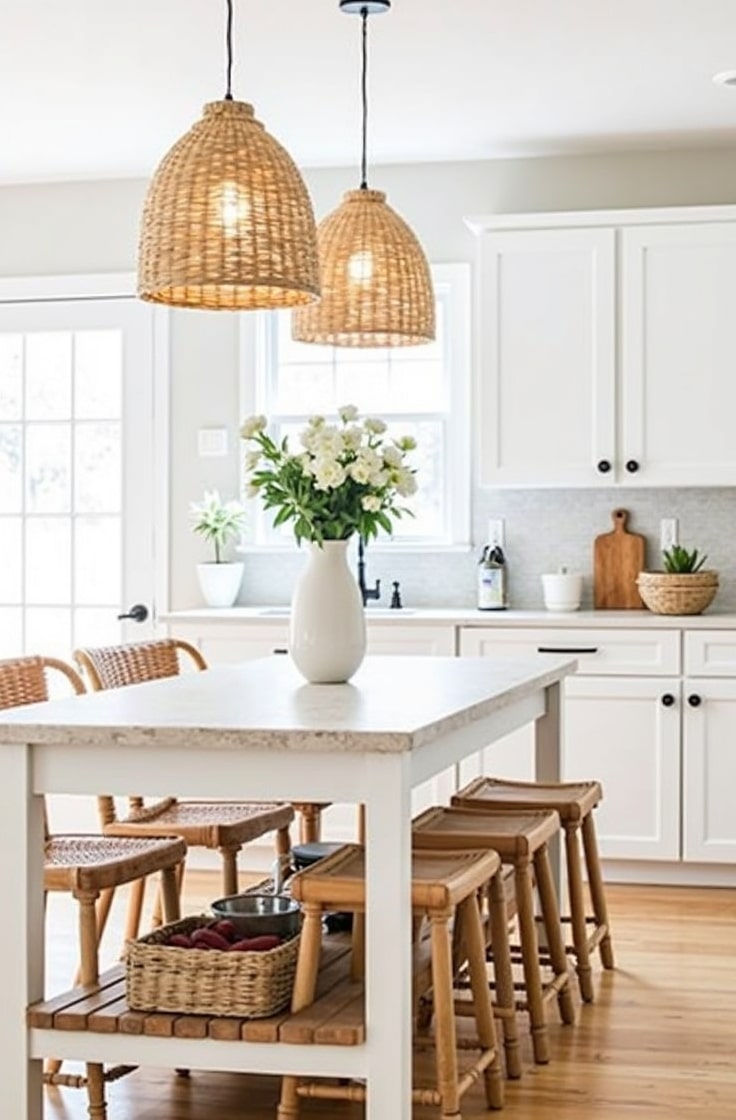 Incorporate Woven and Rattan Accents-min