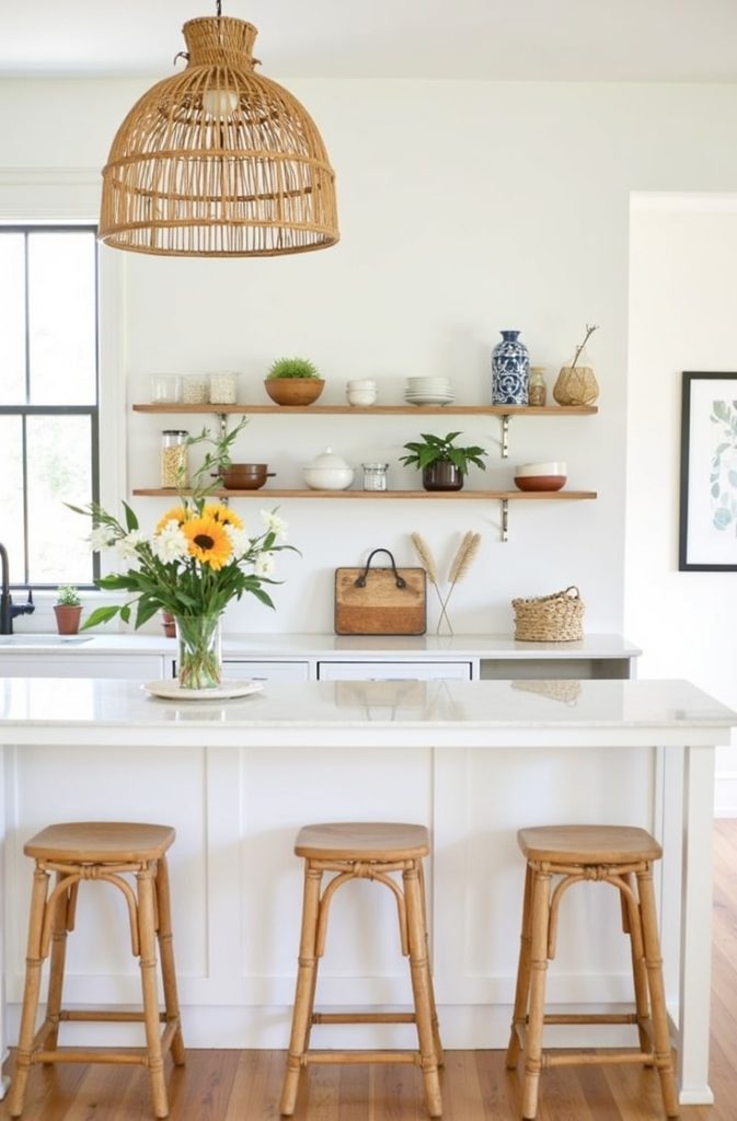 Incorporate Woven and Rattan Decor