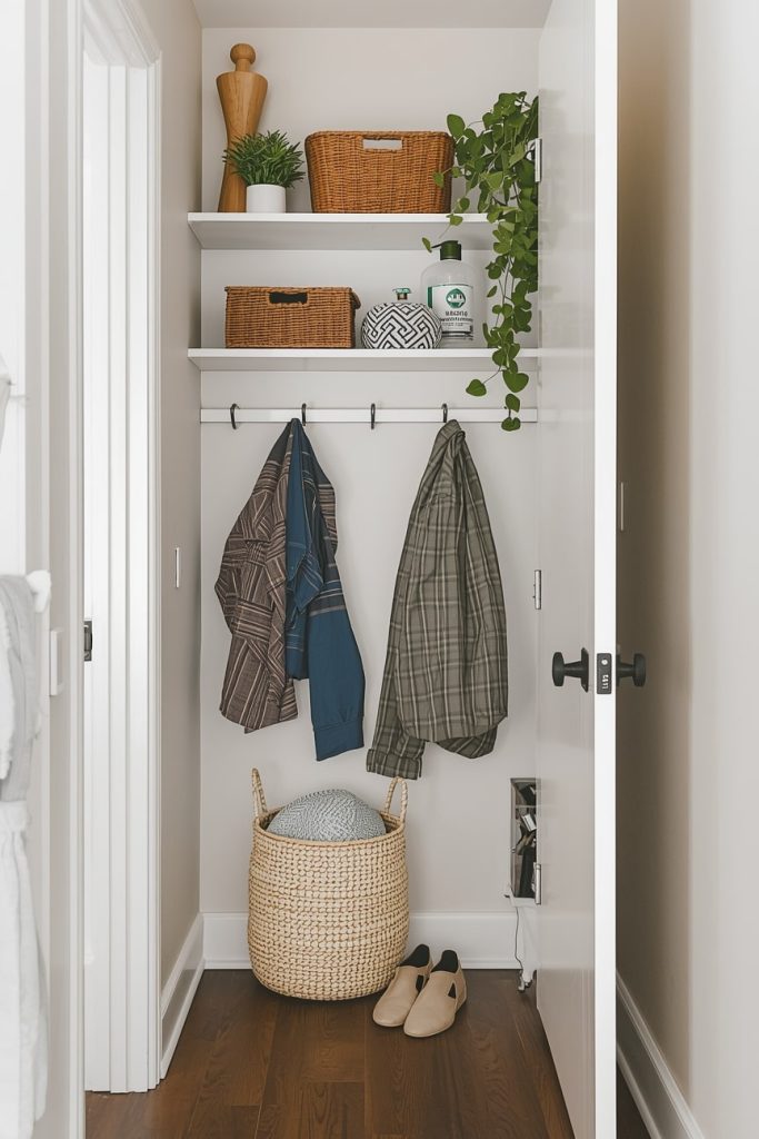 Install Wall-Mounted Storage for Shoes and Daily Items