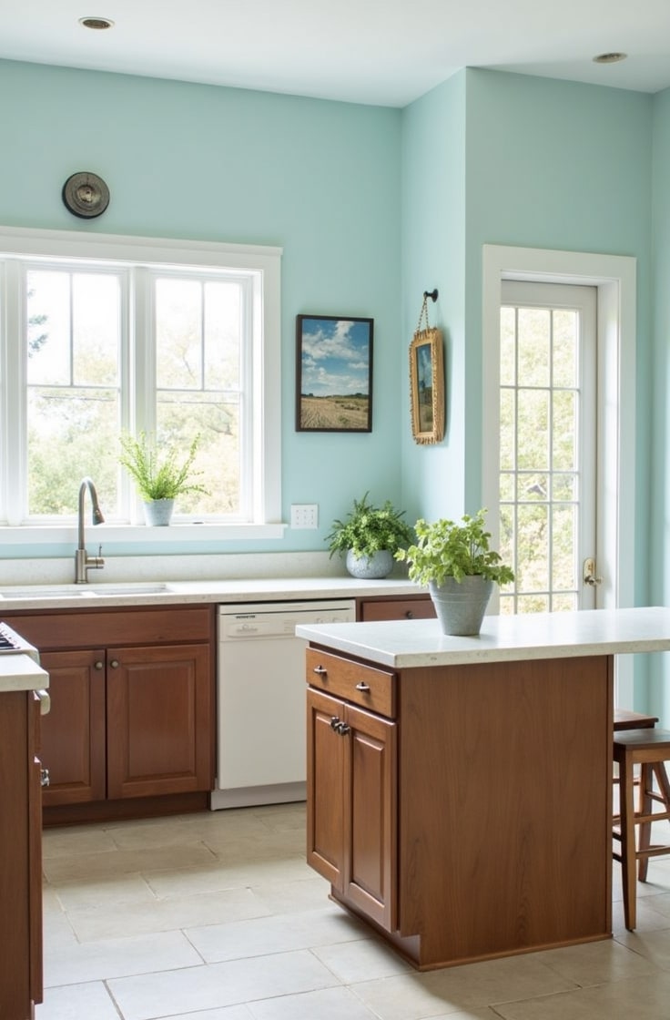 Light Blue Walls for a Fresh, Airy Balance-min