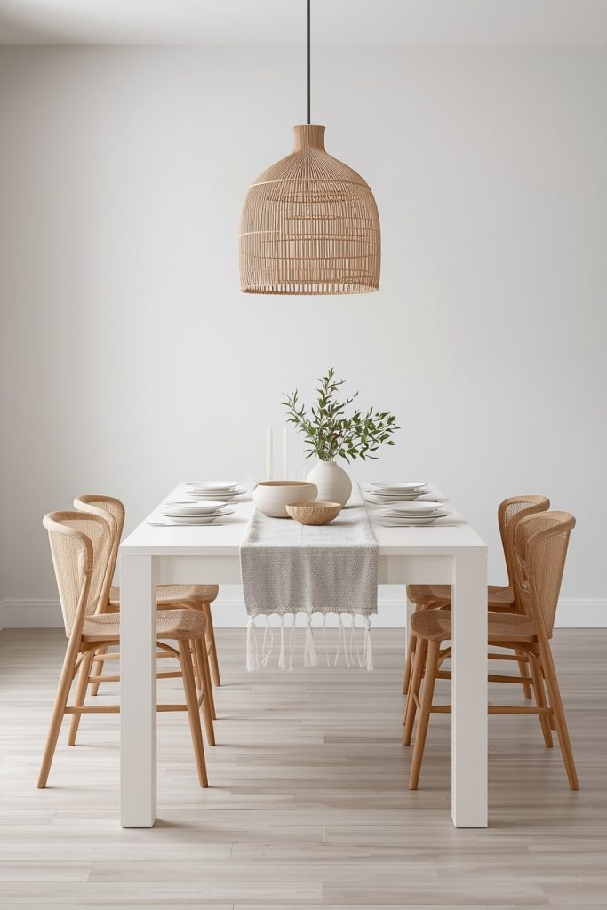 Minimalist Boho Table Design With Clean Lines