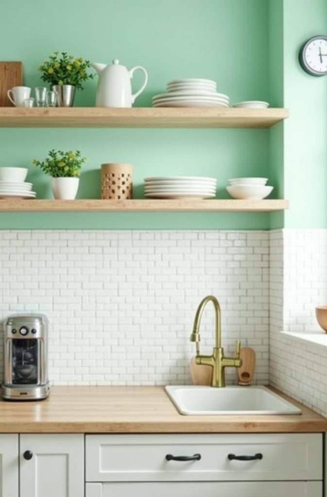 Mint Green Walls for a Cheerful Vibe