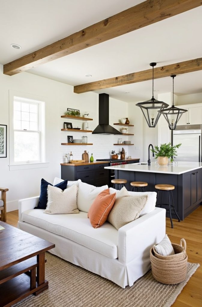 Mix Rustic and Modern Elements for Balance