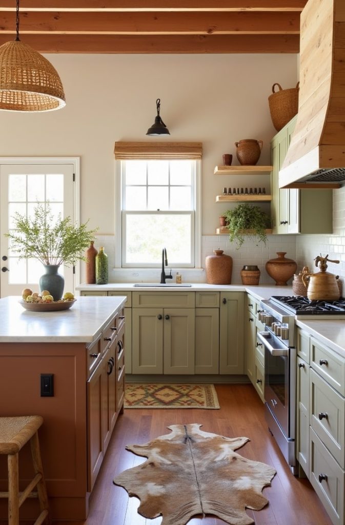 Mix Warm Earthy Tones and Natural Materials