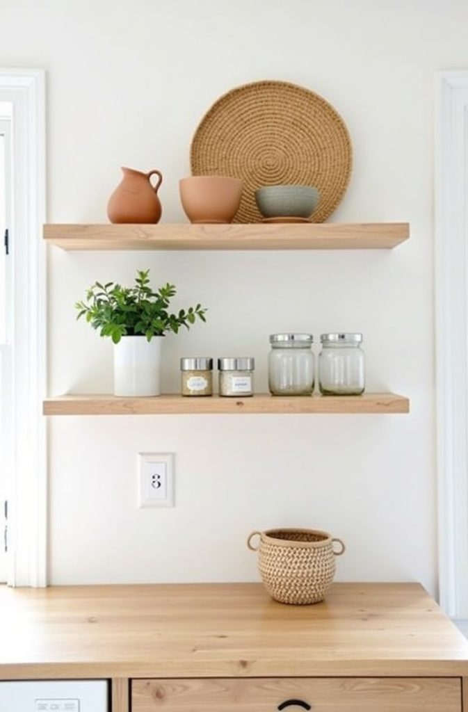 Open Shelving to Showcase Curated Boho Pieces